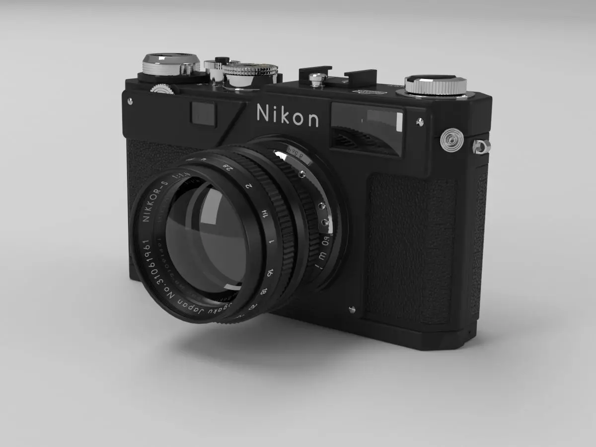 Nikon Film Camera 3D model_0