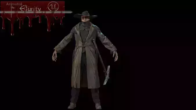 Monster maniac unit 3 Low-poly 3D model