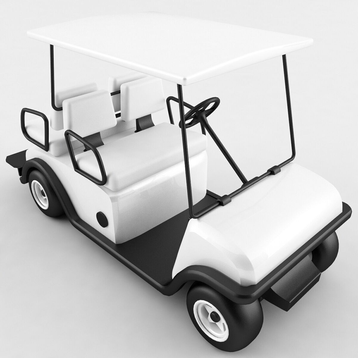 Golf Cart Vray 3D model_1