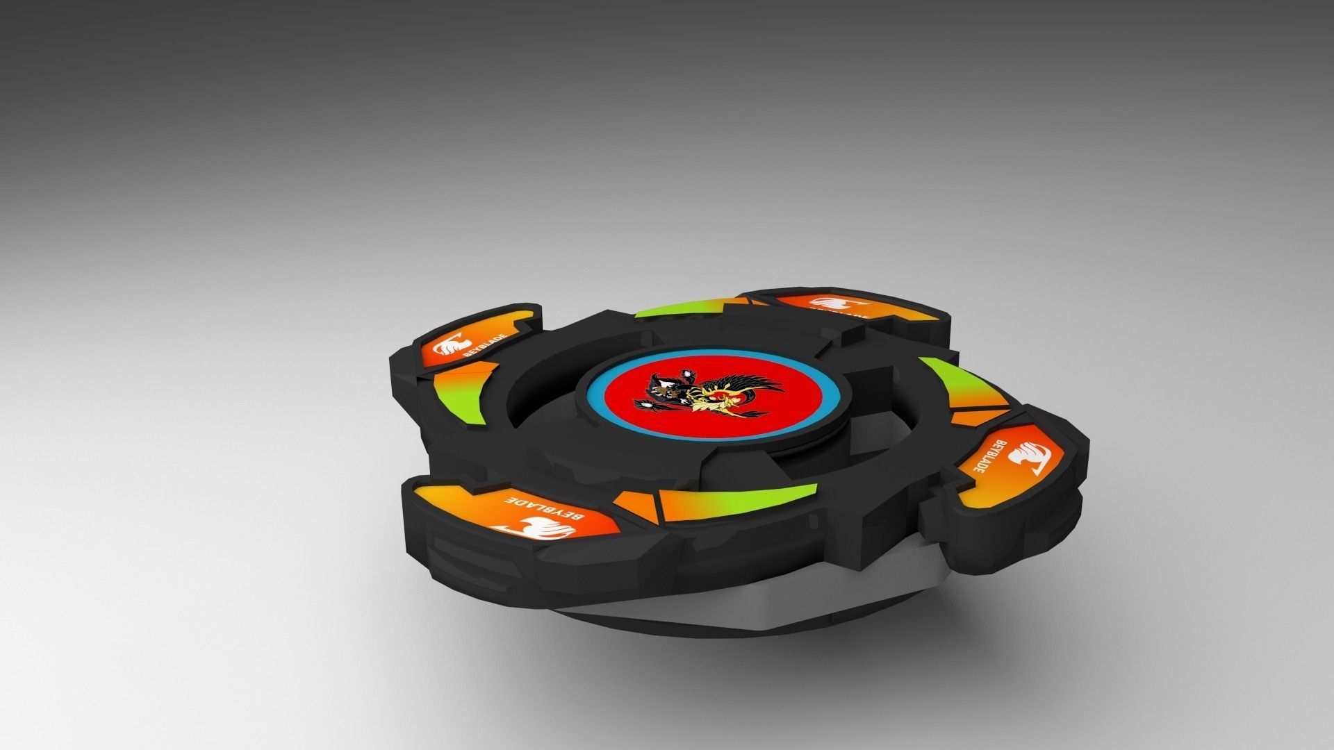 Beyblade Free low-poly 3D model_7