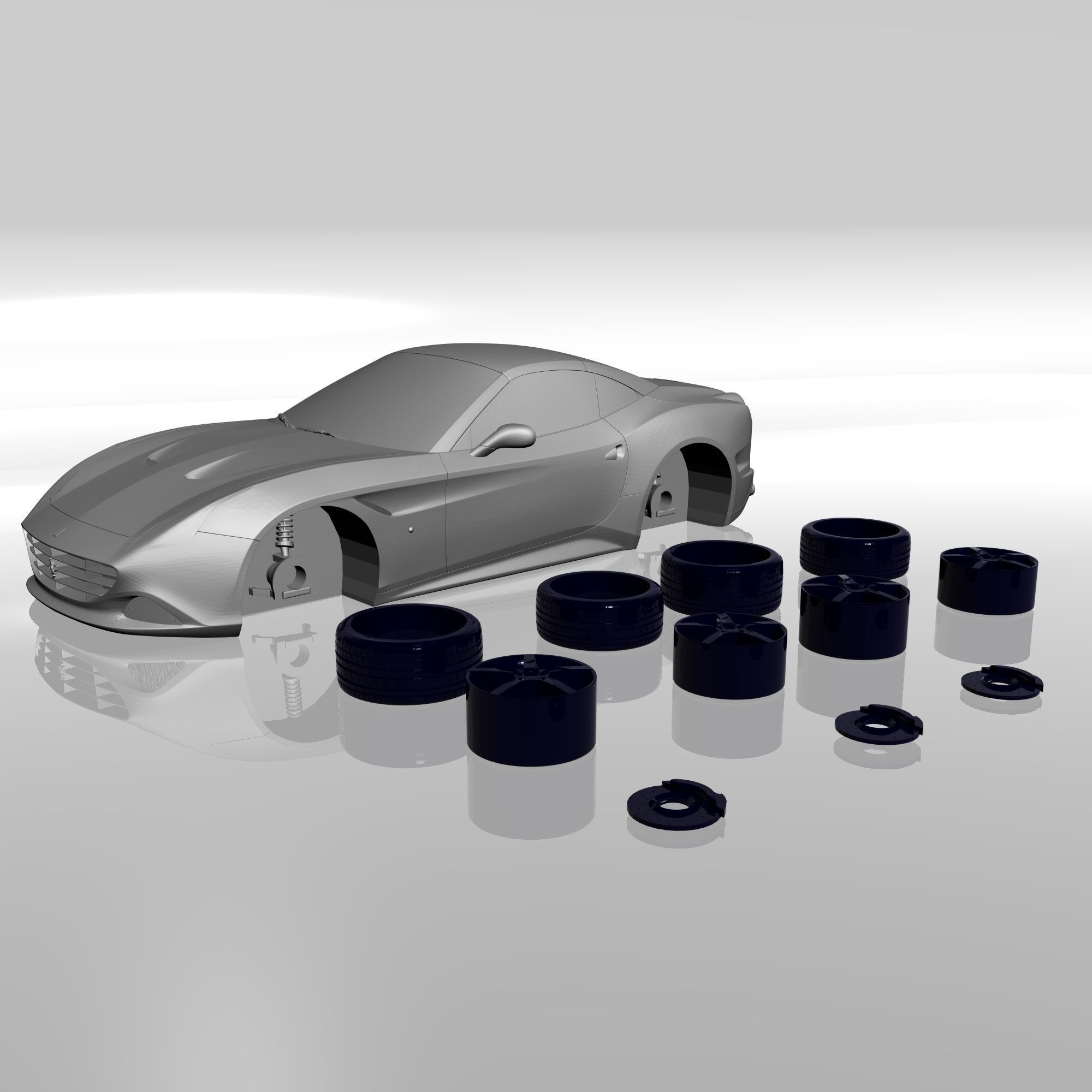 FERRARI CALIFORNIA T 3D PRINTABLE MODEL 3D print model_15