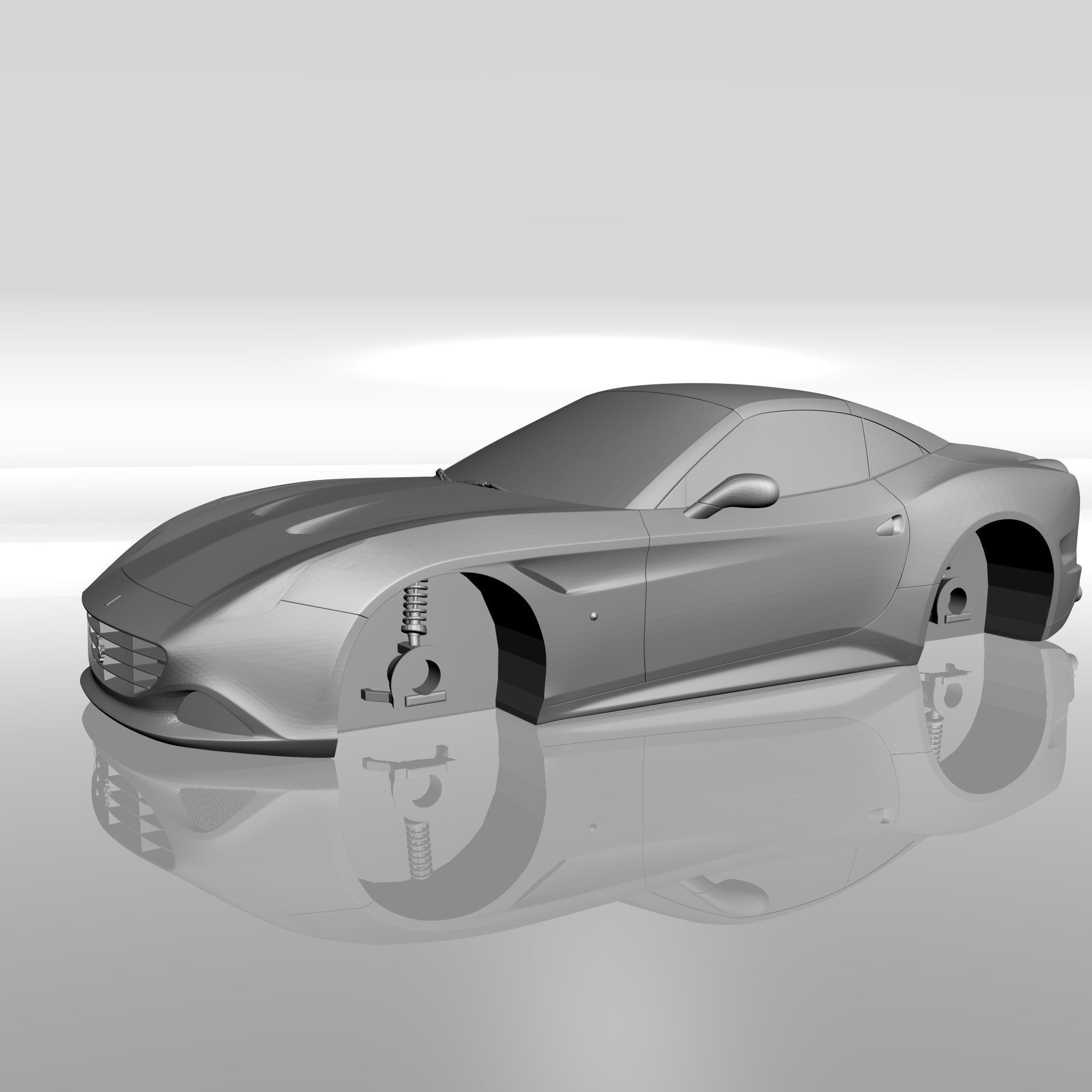 FERRARI CALIFORNIA T 3D PRINTABLE MODEL 3D print model_14