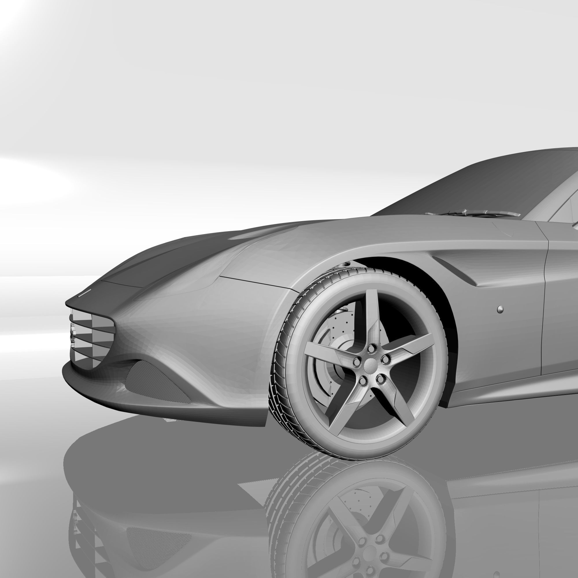 FERRARI CALIFORNIA T 3D PRINTABLE MODEL 3D print model_9