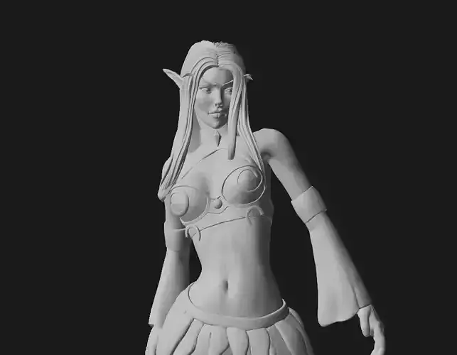 3D Printable Night Elf Figurine