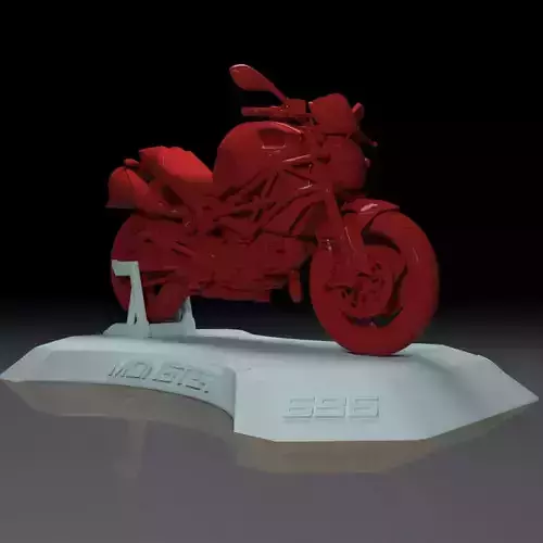 DUCATI MONSTER 696 MOTORCYCLE FOR 3D PRINTING