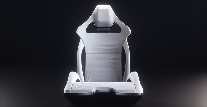 Sport Car Seat Low-poly 3D model 3