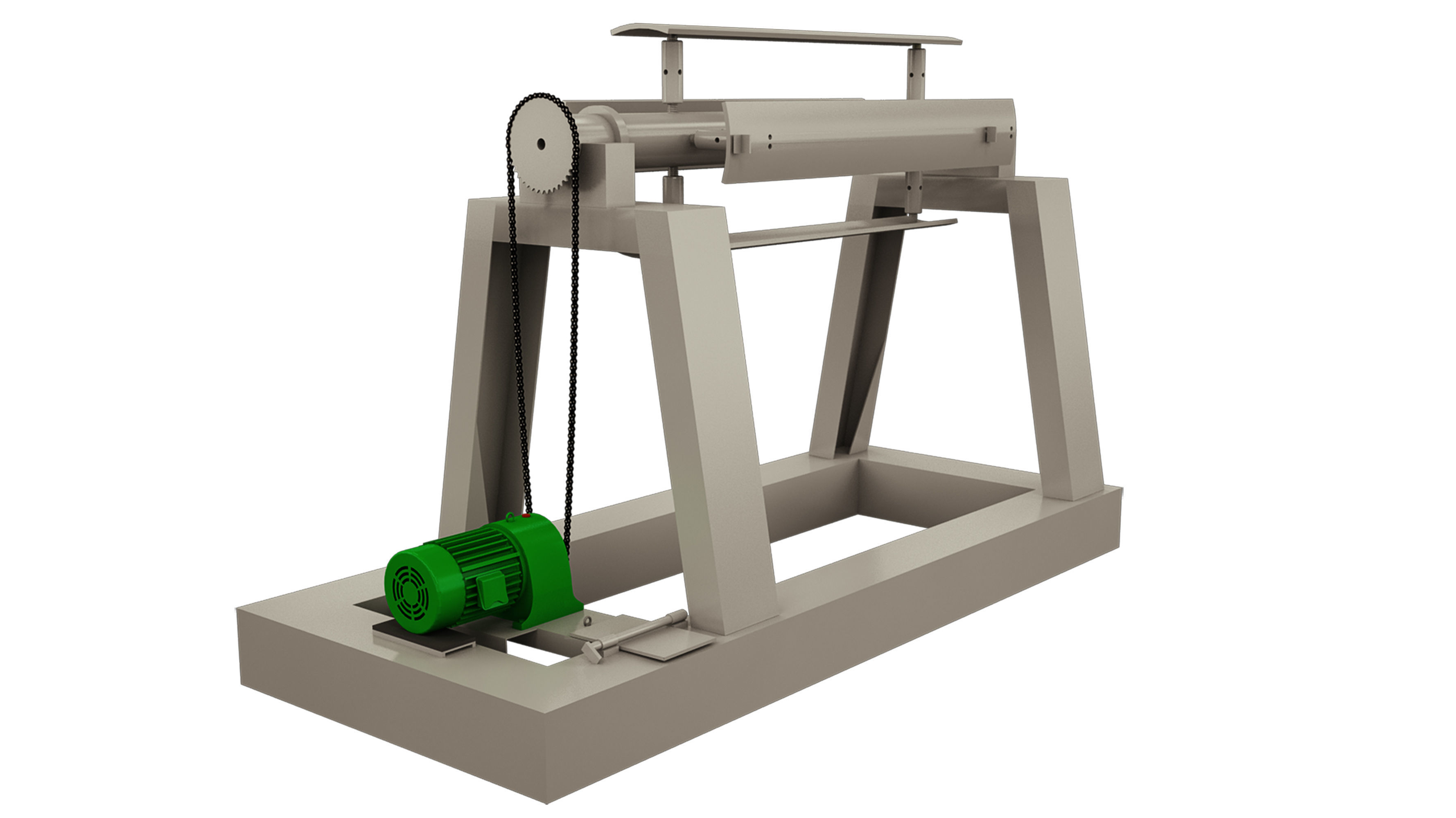 Roll Unwinder Machine 3D model