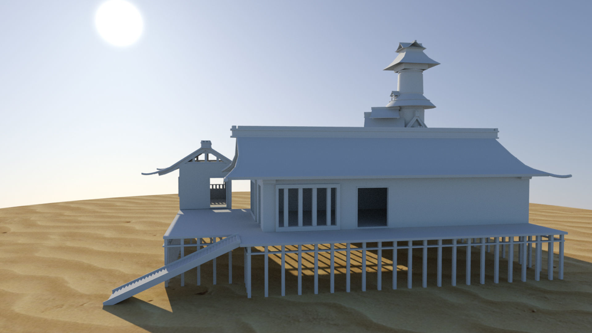 Exterior Scene 3D model 3D model_12