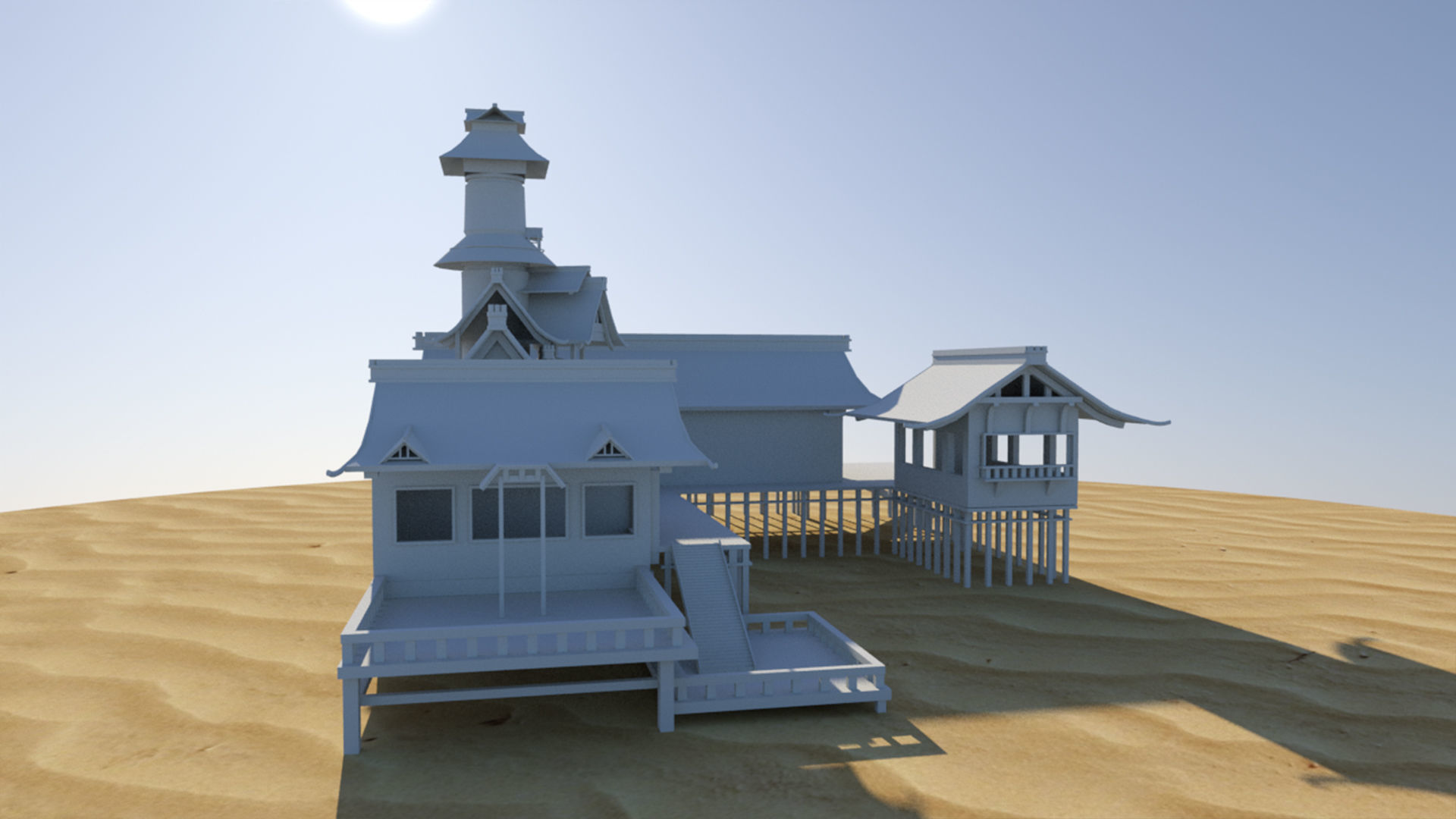 Exterior Scene 3D model 3D model_7