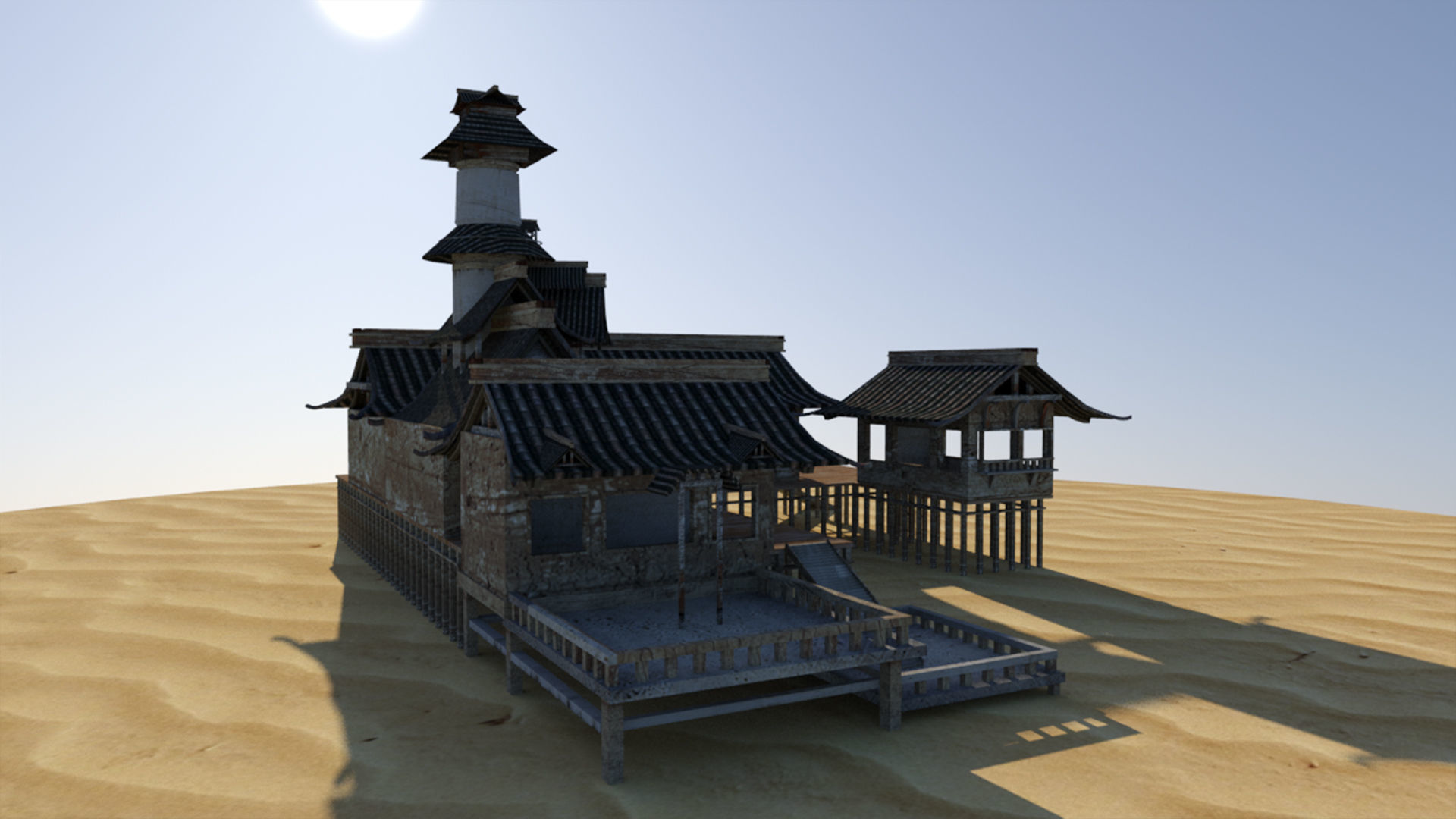 Exterior Scene 3D model 3D model_2