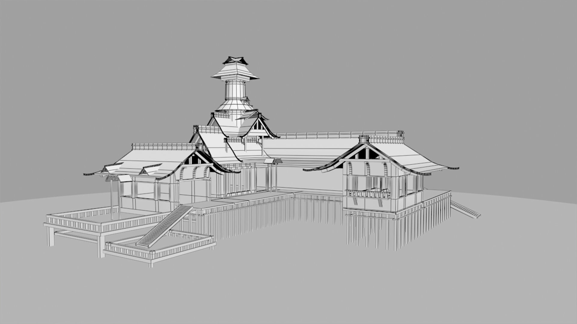 Exterior Scene 3D model 3D model_10