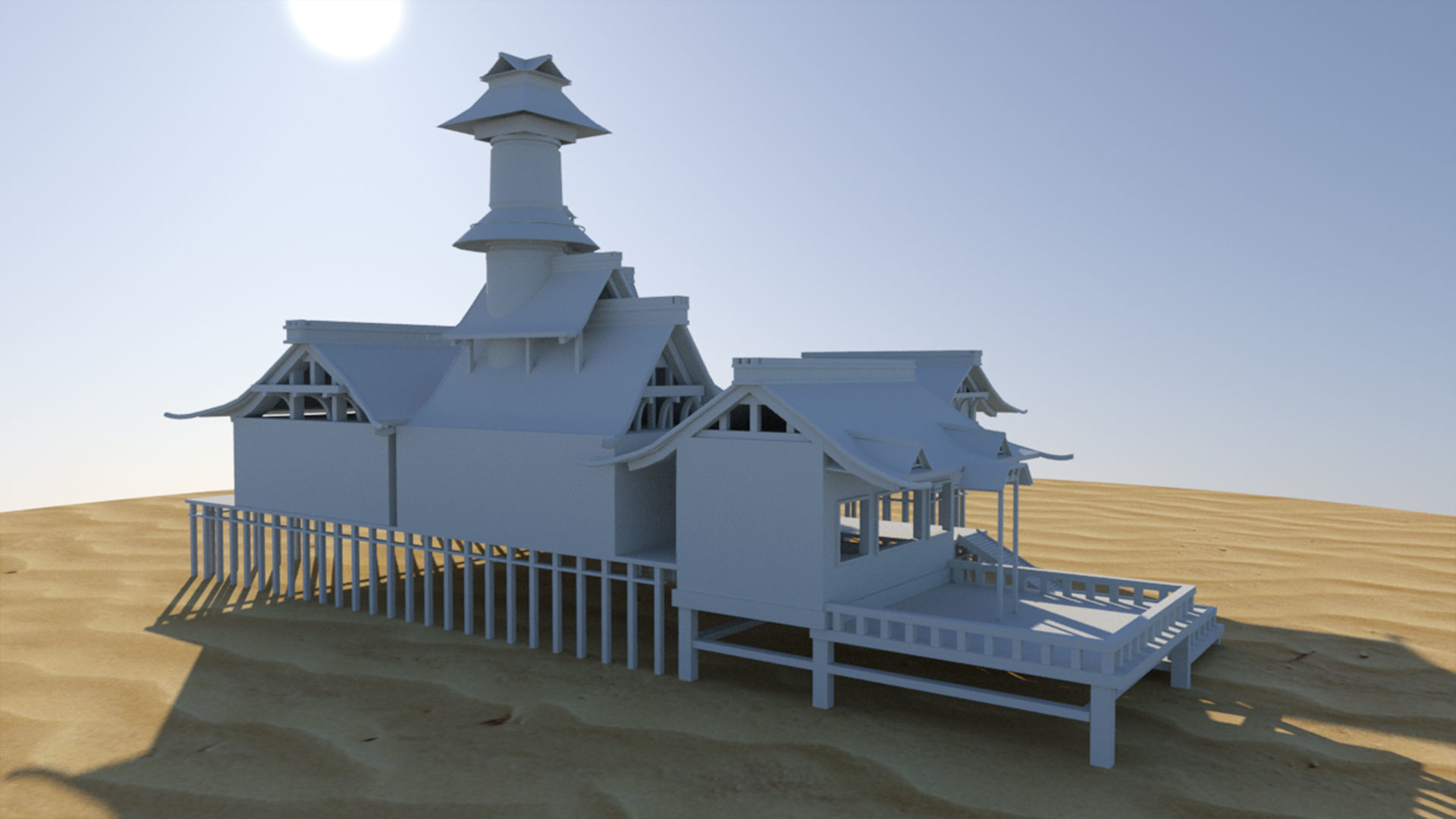 Exterior Scene 3D model 3D model_5