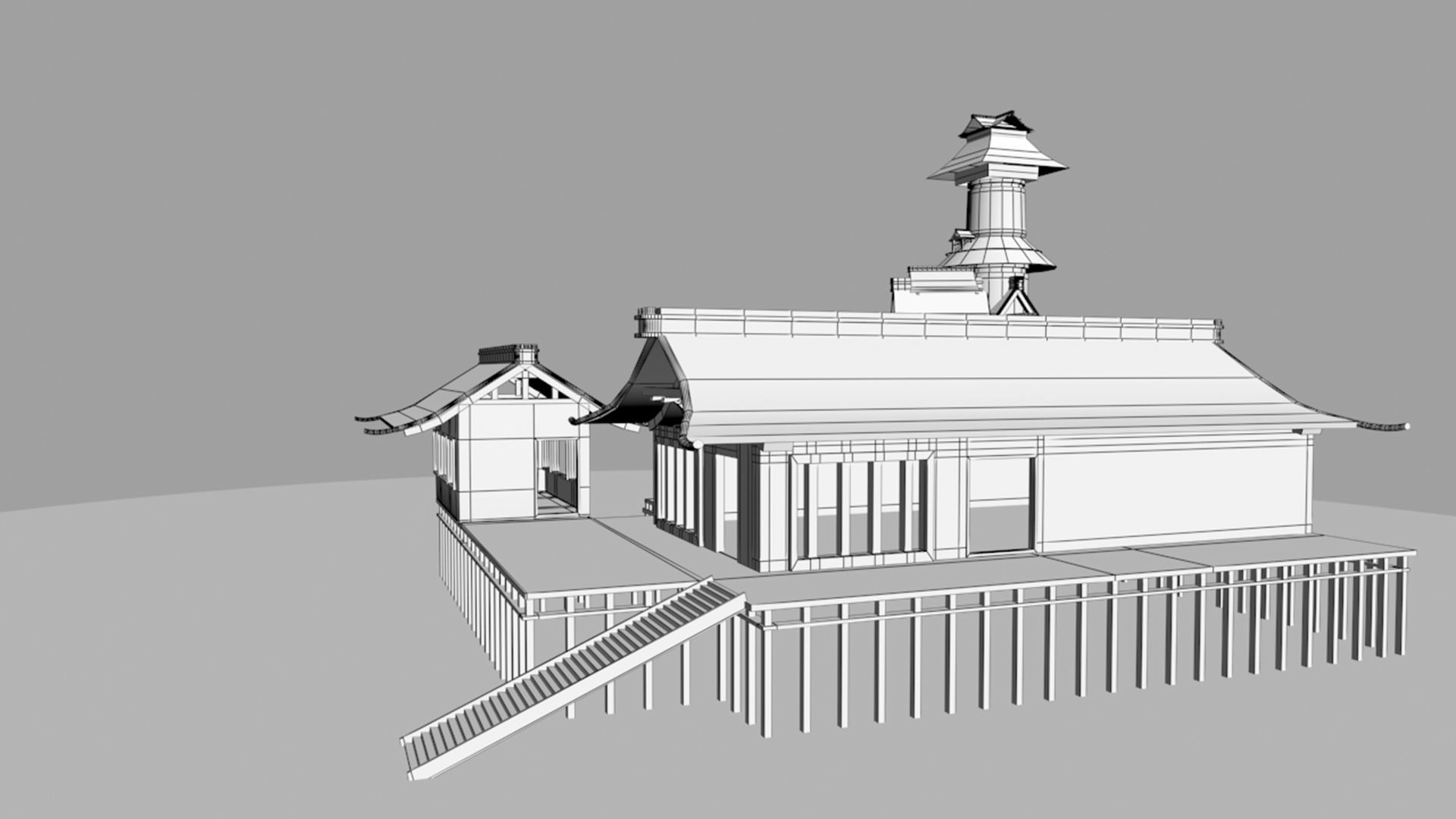 Exterior Scene 3D model 3D model_9