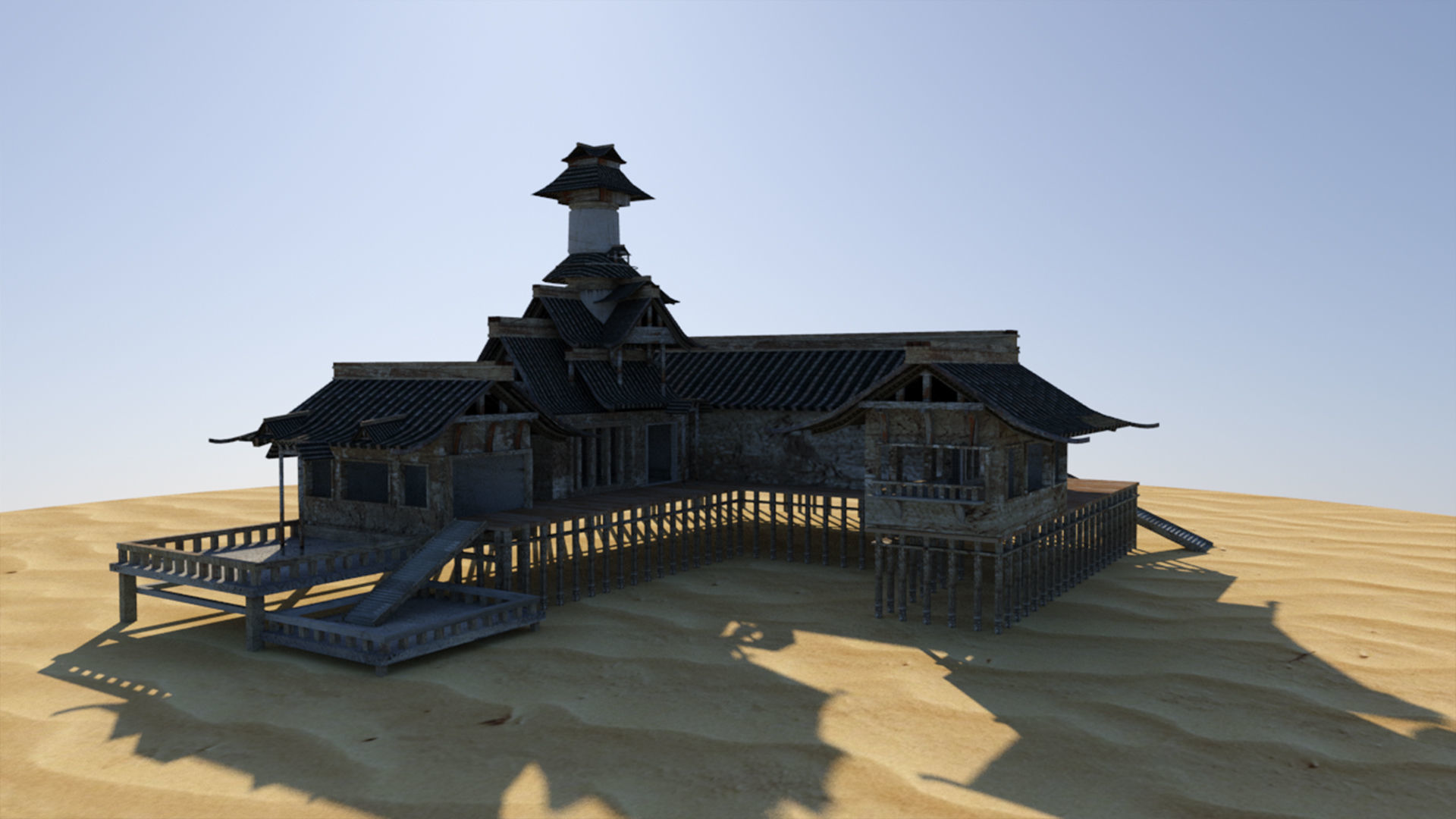 Exterior Scene 3D model 3D model_1