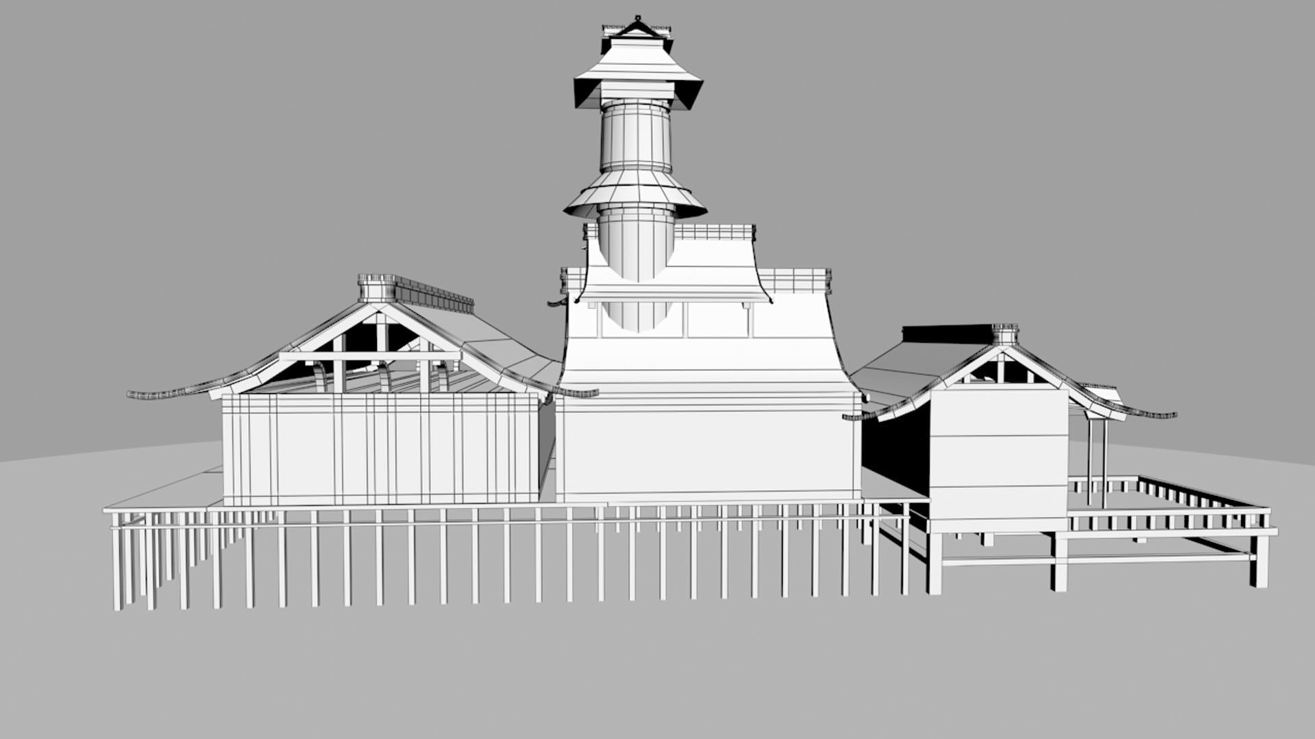 Exterior Scene 3D model 3D model_8