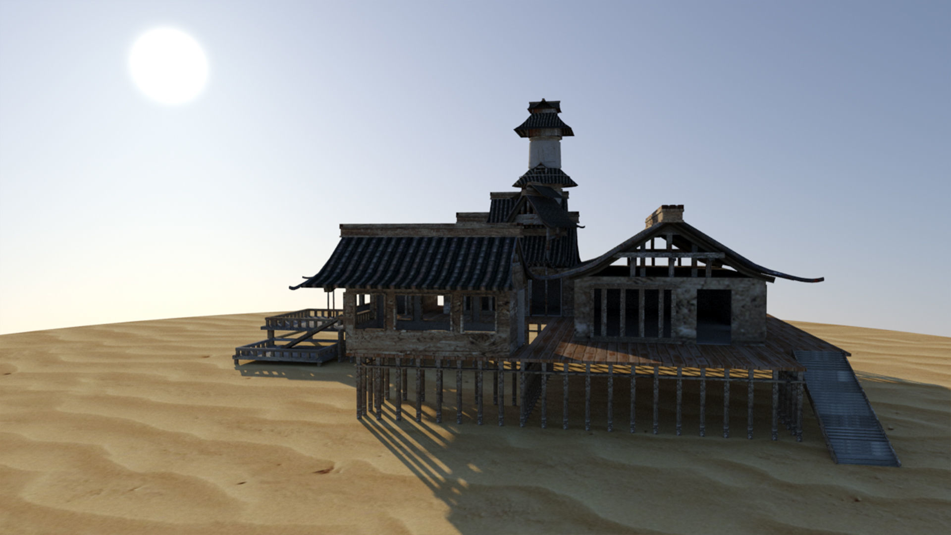 Exterior Scene 3D model 3D model_3