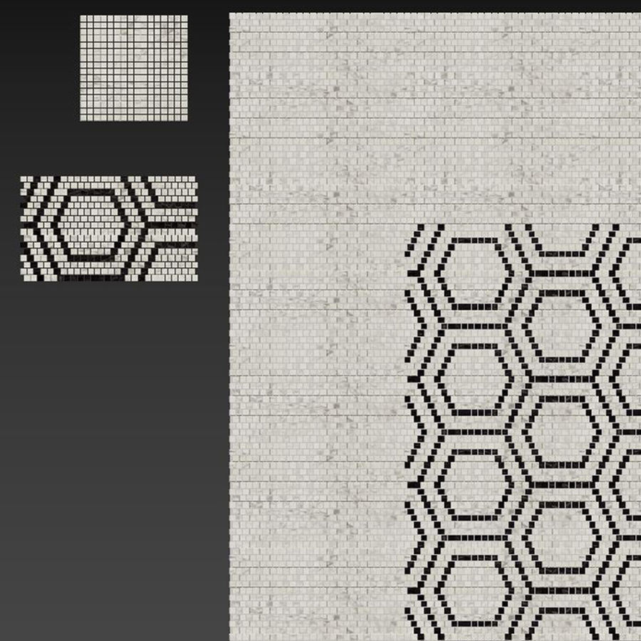 Tiles ATLAS CONCORDE MARVEL PRO Mosaico Honeycomb 3D model_1