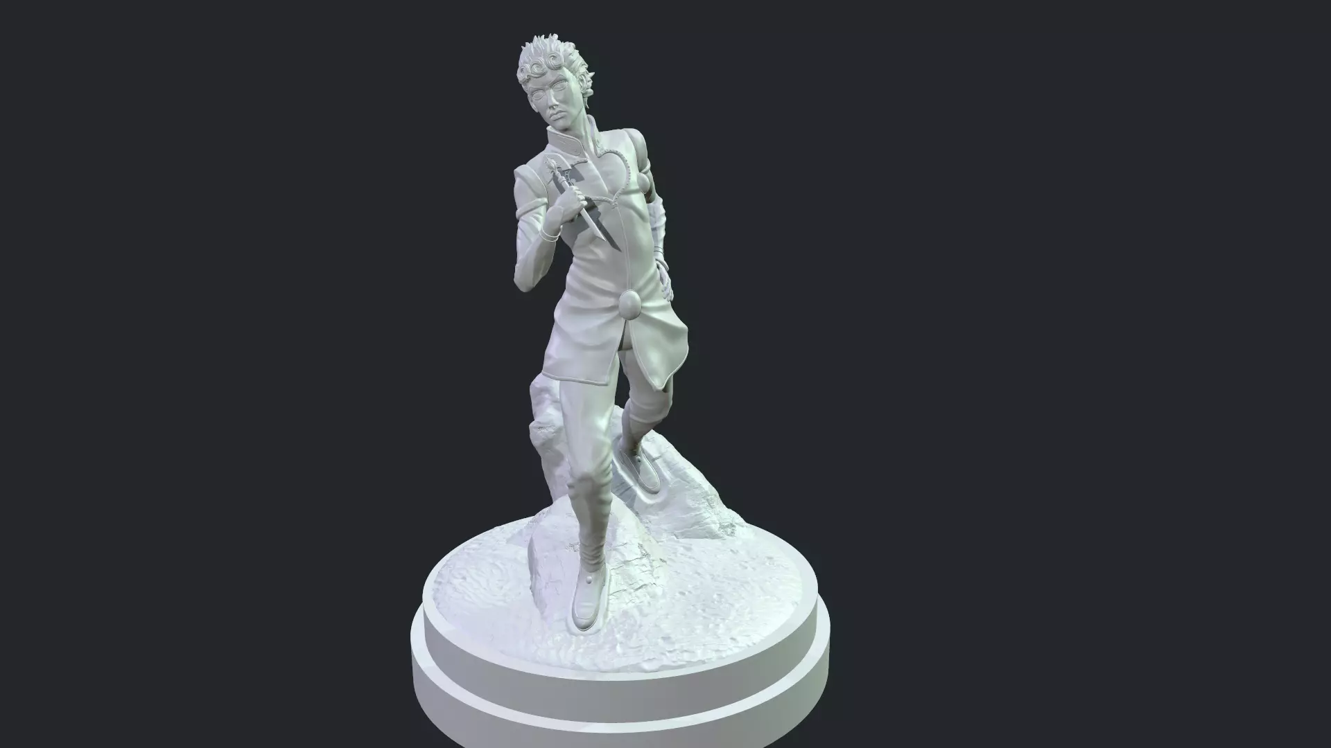JoJo gold wind 3D print model_0