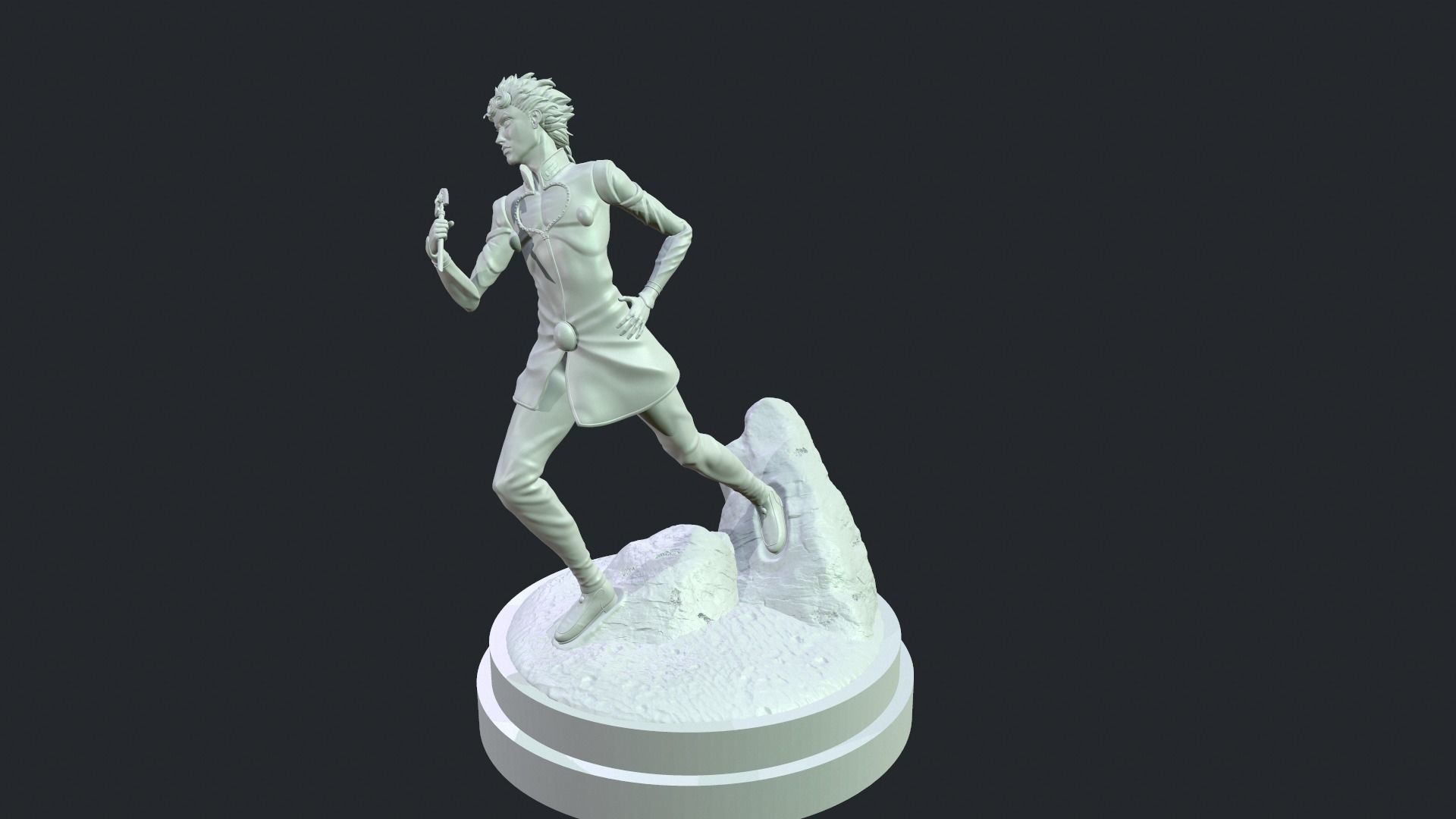 JoJo gold wind 3D print model_6