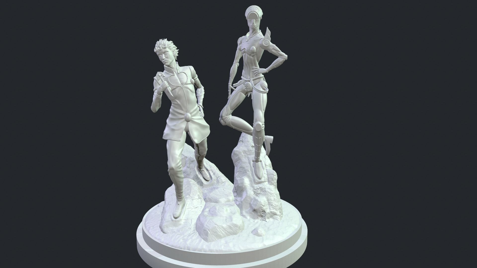 JoJo gold wind 3D print model_1