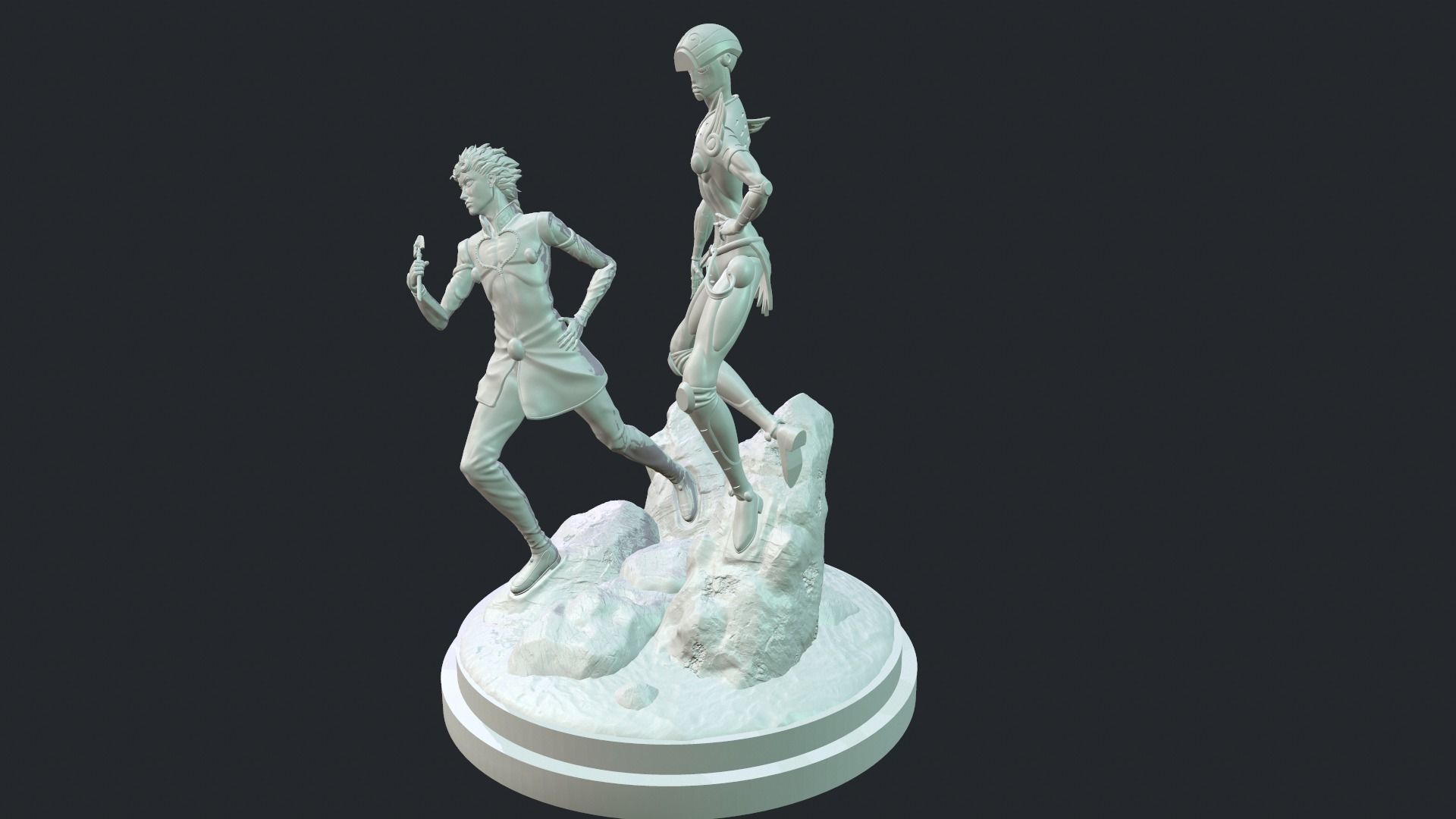 JoJo gold wind 3D print model_2