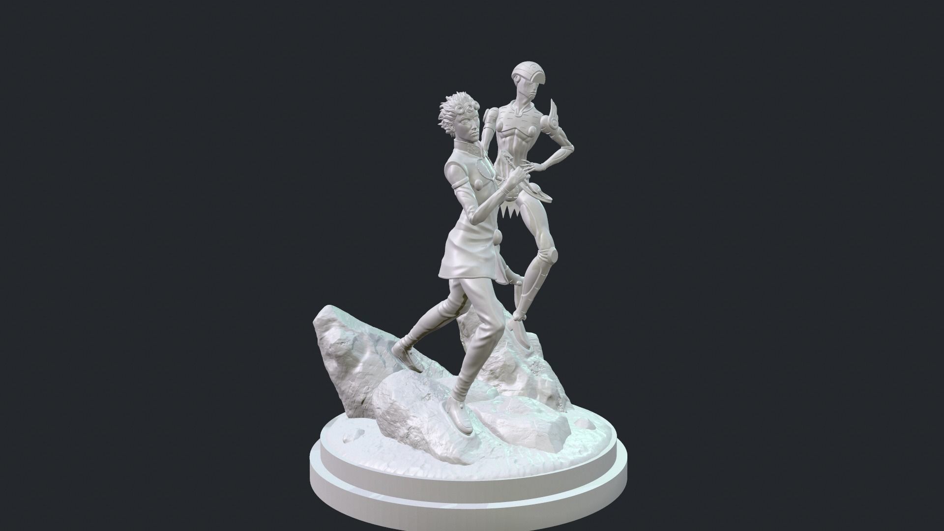 JoJo gold wind 3D print model_3