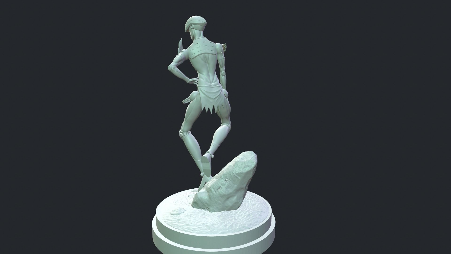JoJo gold wind 3D print model_13