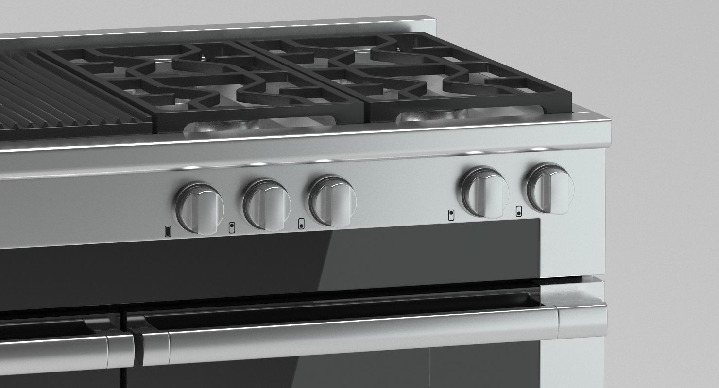 Miele Range Cooker 3D model_1