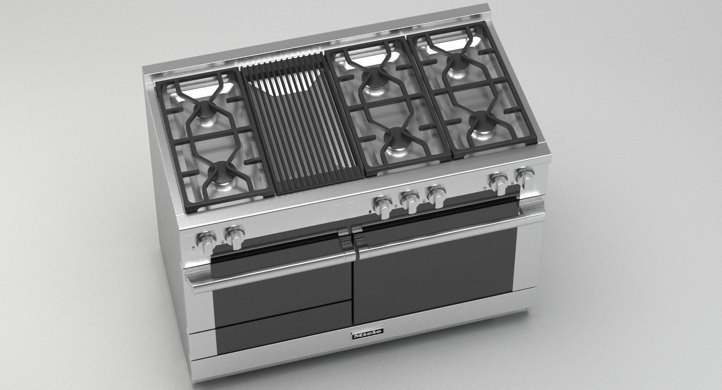 Miele Range Cooker 3D model_2