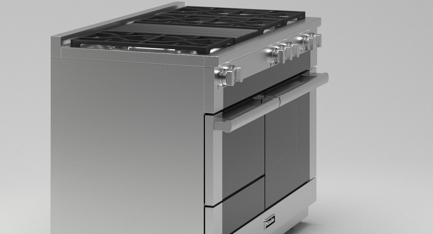 Miele Range Cooker 3D model_3