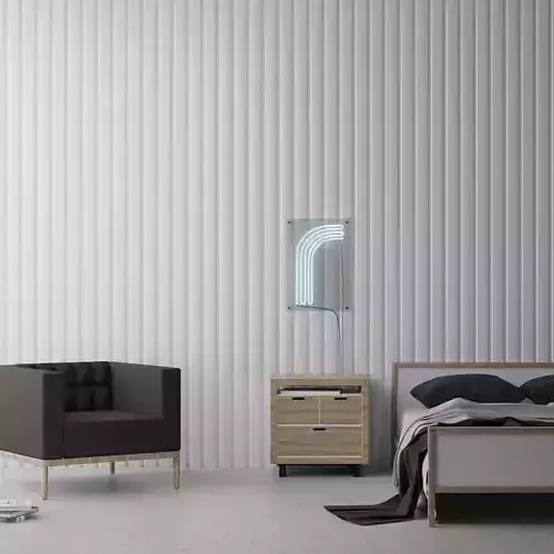 modernism interior design Low-poly 3D model