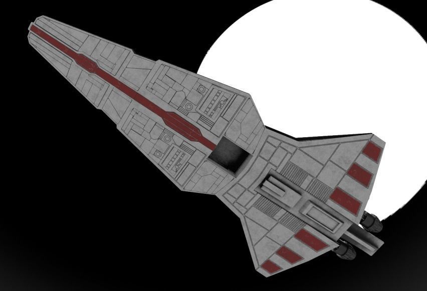 Star Wars Venator Low-poly 3D model_1