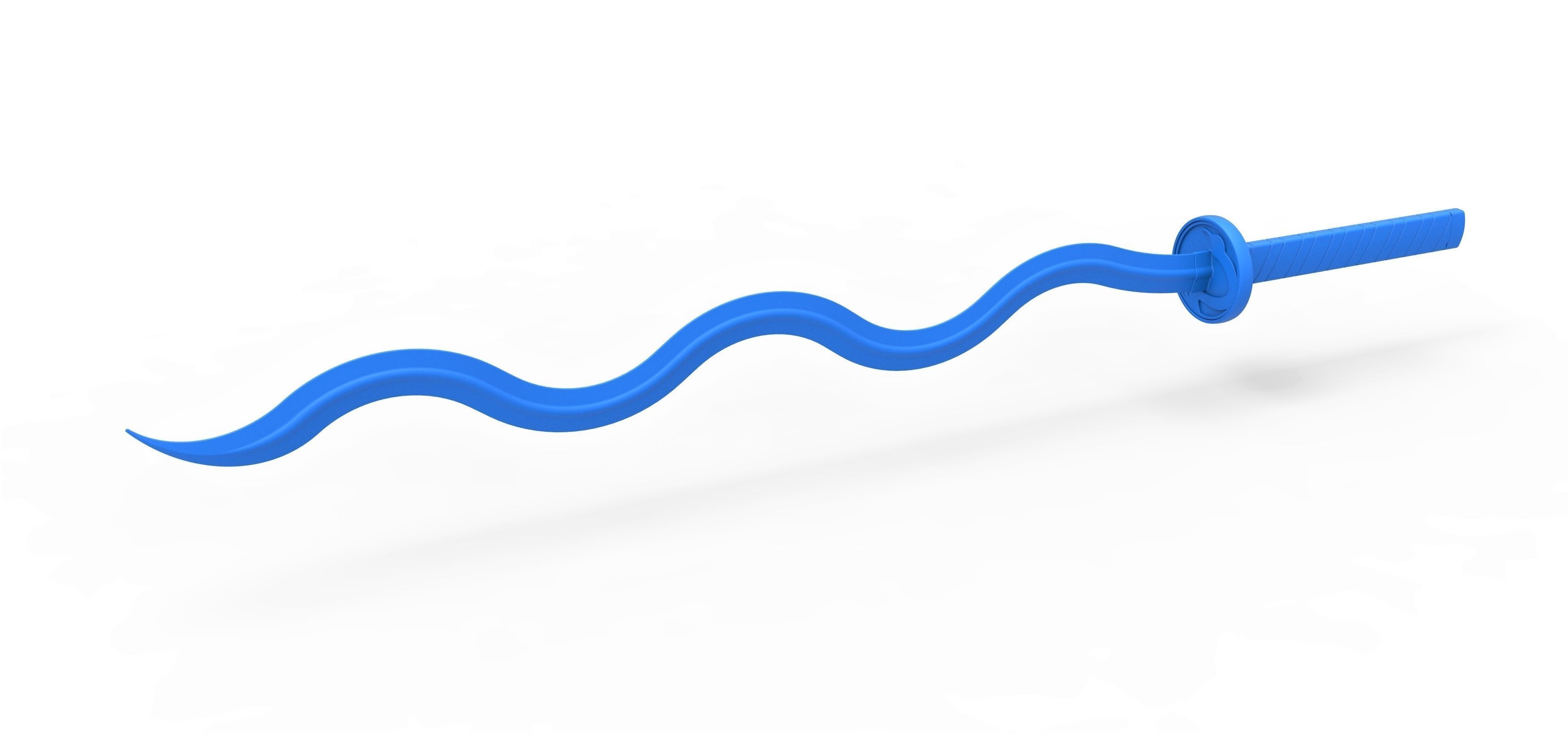 Sword of Iguro Obanai Demon Slayer 3D print model_9