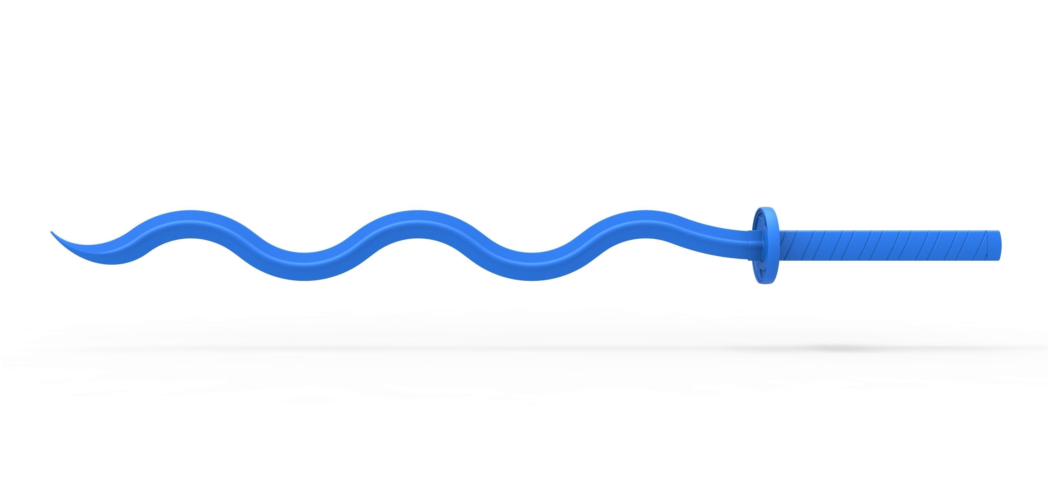 Sword of Iguro Obanai Demon Slayer 3D print model_10