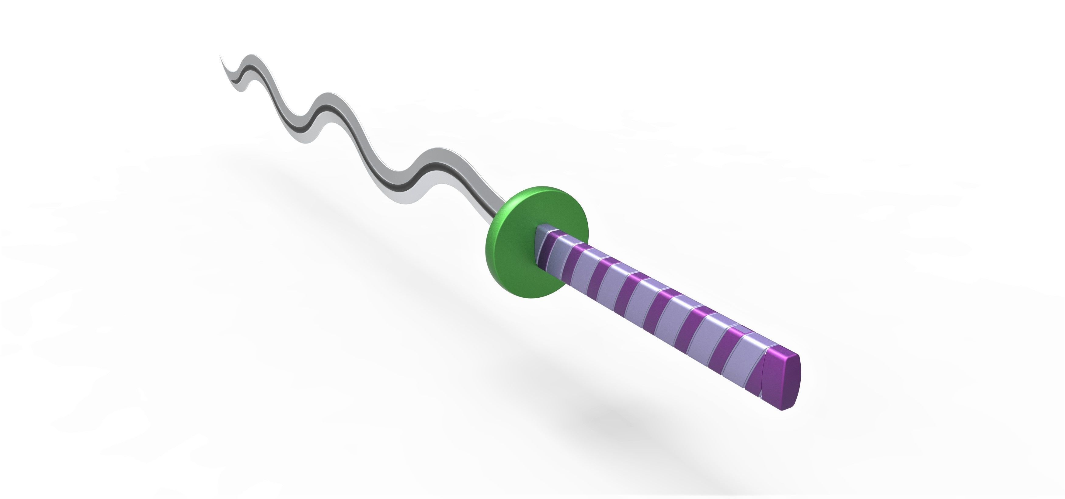 Sword of Iguro Obanai Demon Slayer 3D print model_7