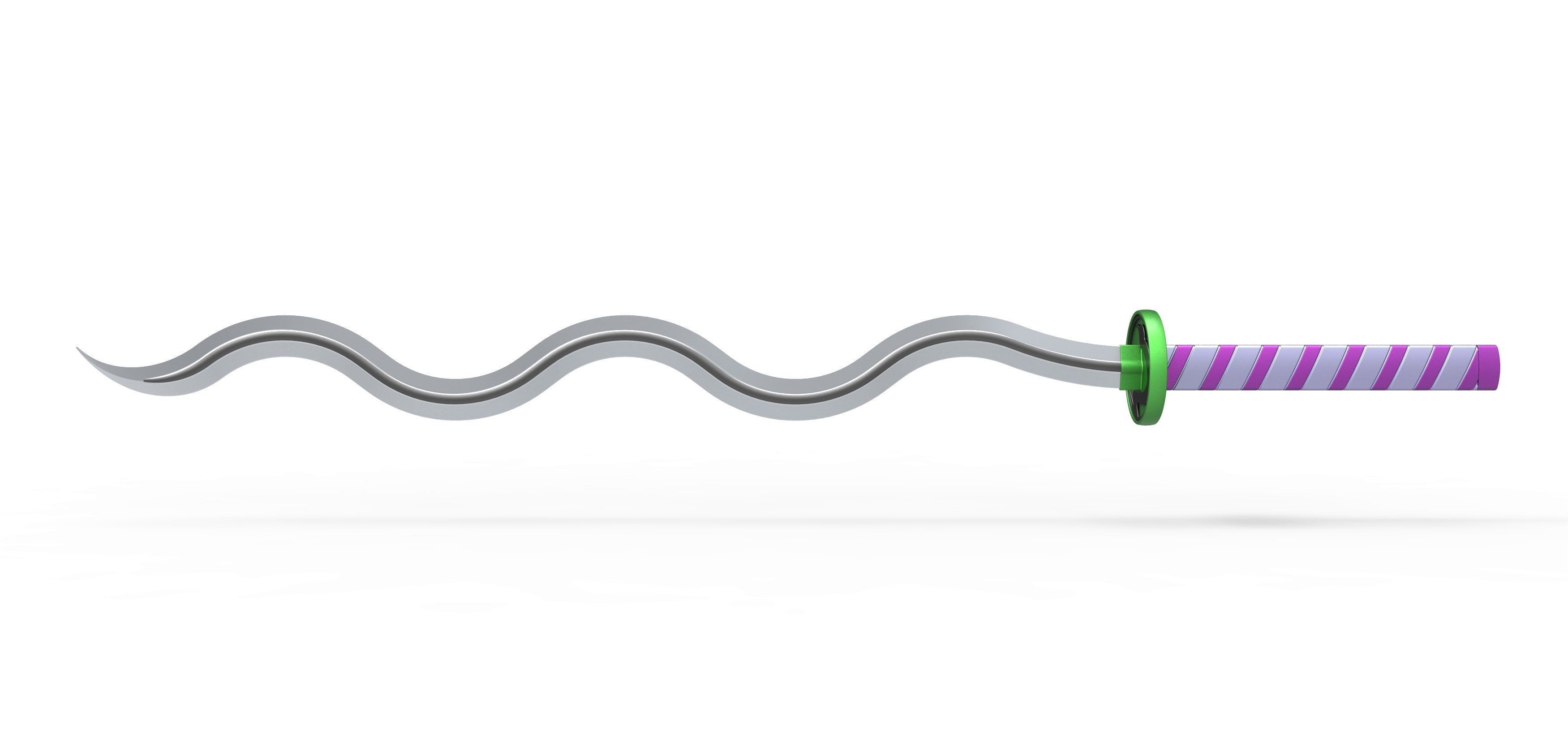 Sword of Iguro Obanai Demon Slayer 3D print model_5