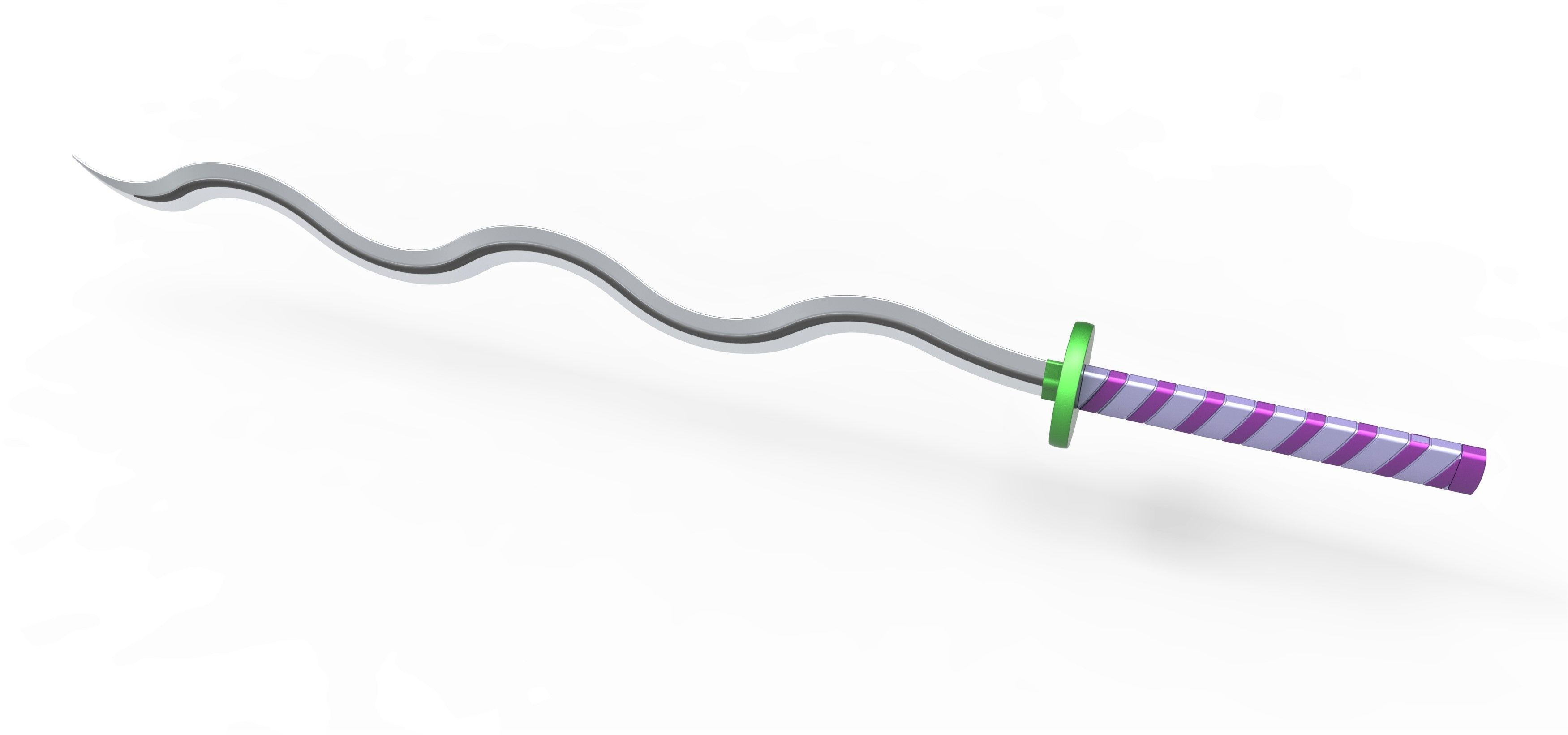 Sword of Iguro Obanai Demon Slayer 3D print model_6