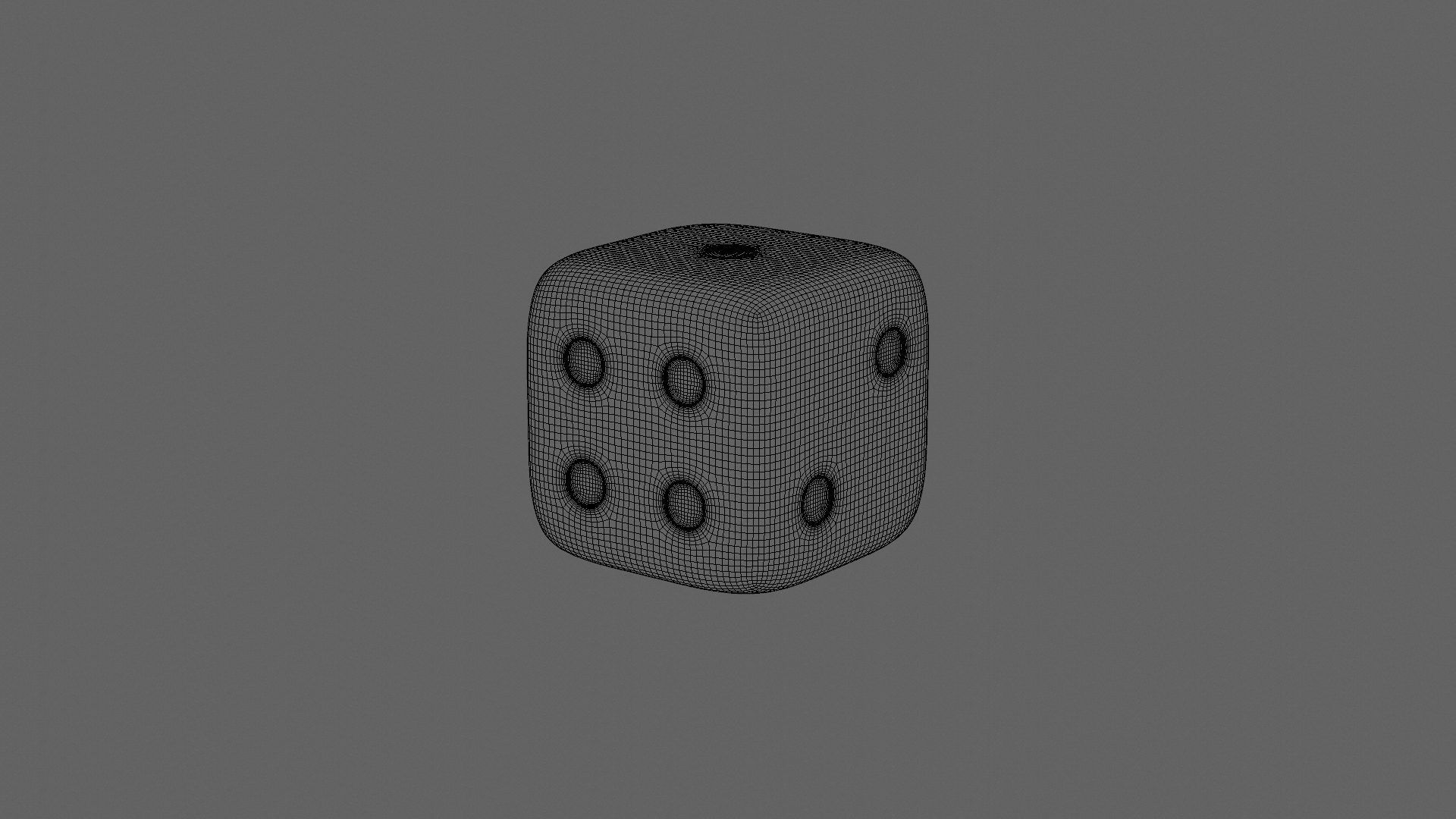 Rounded dice Free 3D model_1