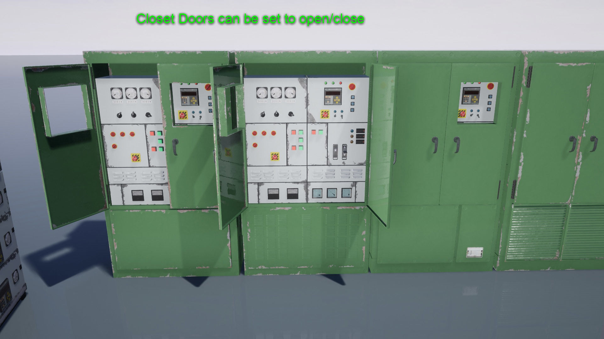 Industrial Control Panel Low-poly 3D model_15