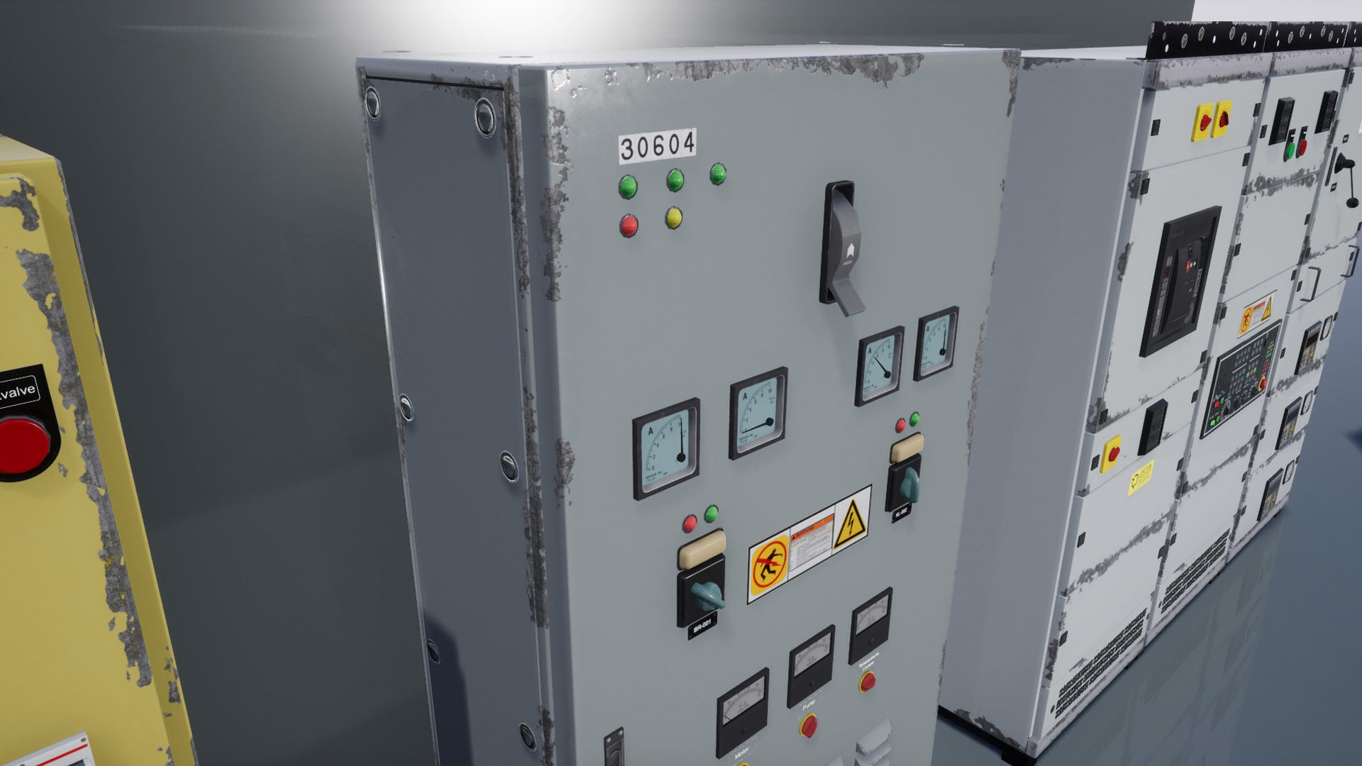 Industrial Control Panel Low-poly 3D model_4