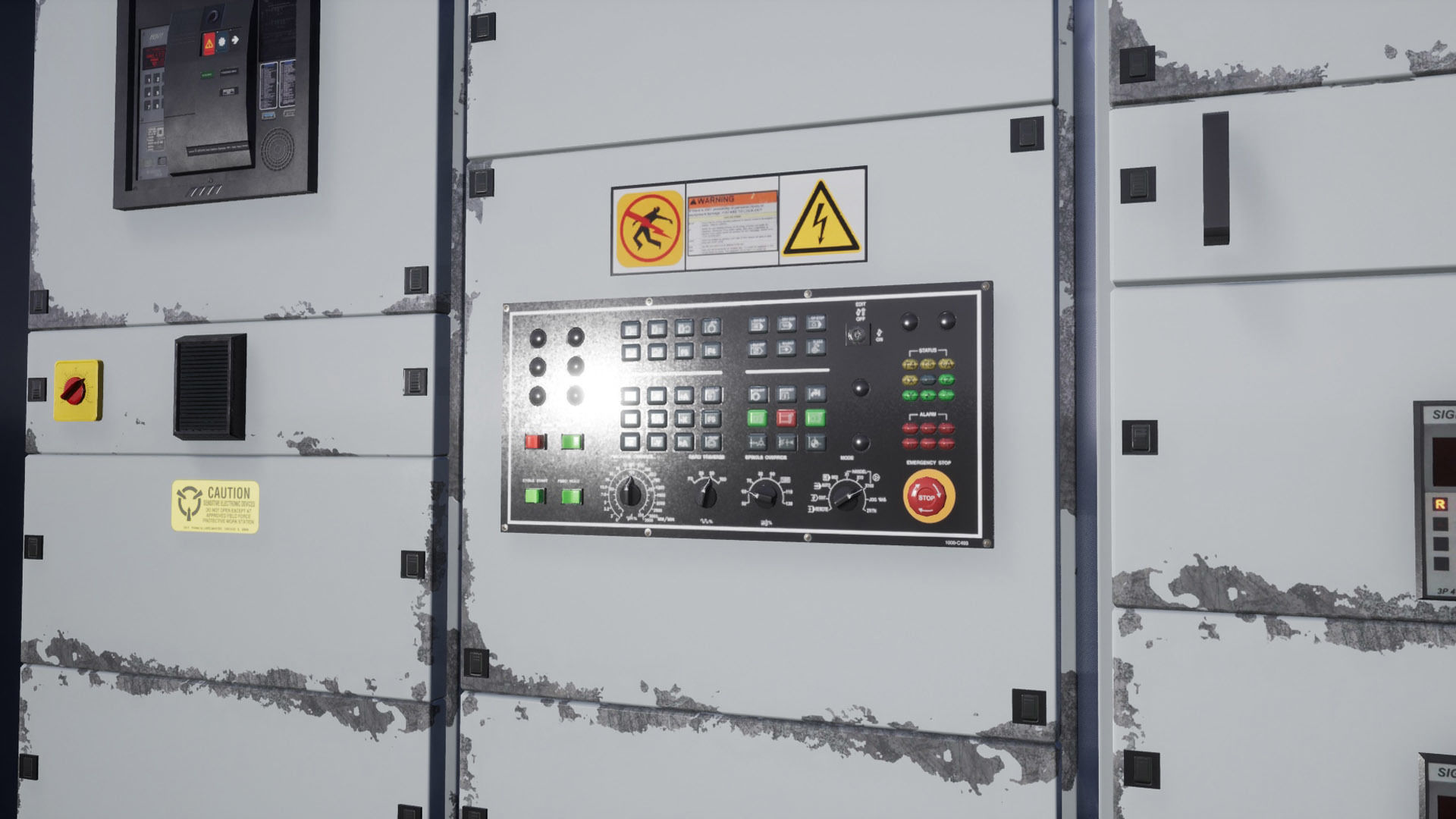 Industrial Control Panel Low-poly 3D model_7