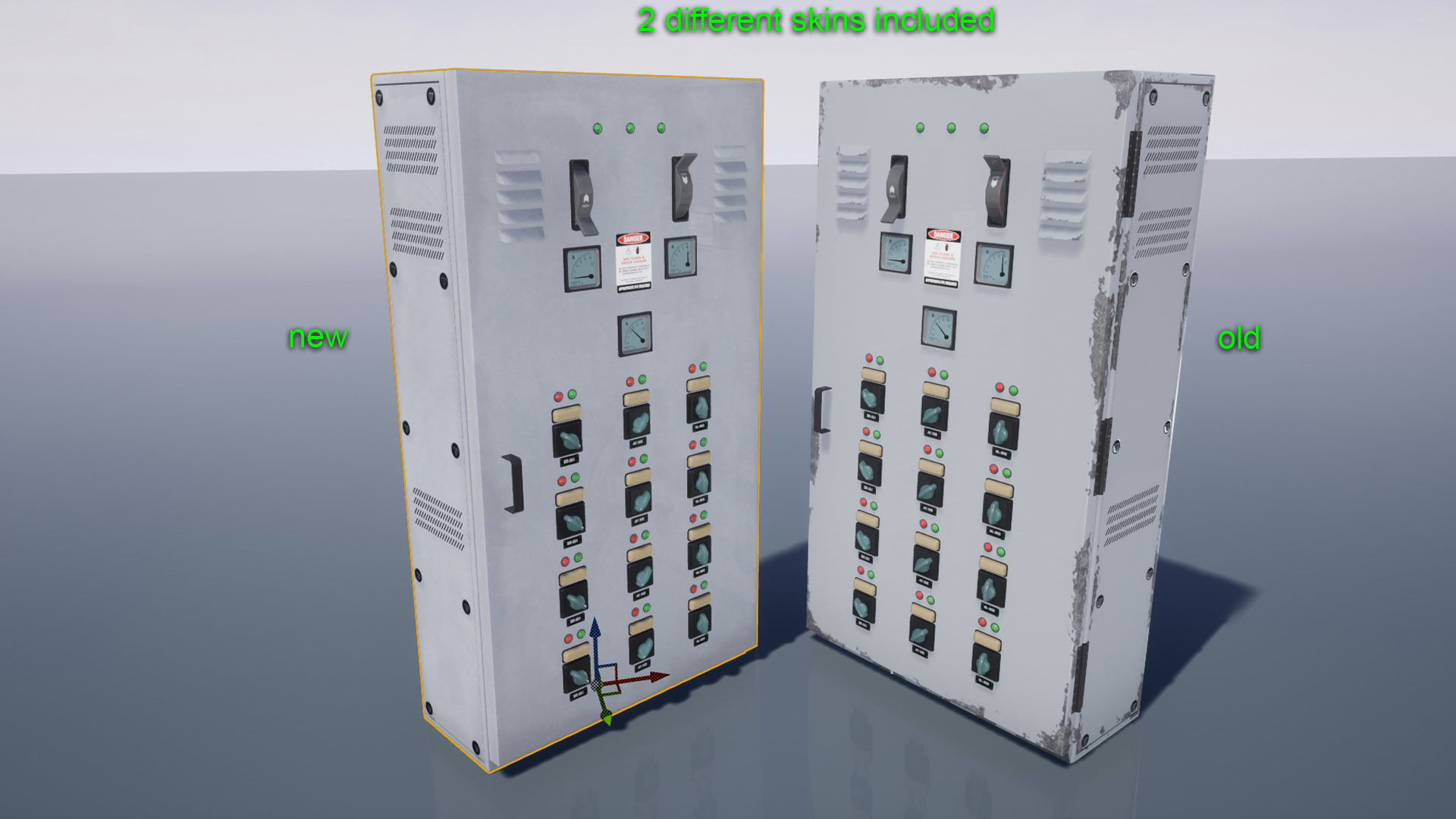 Industrial Control Panel Low-poly 3D model_14