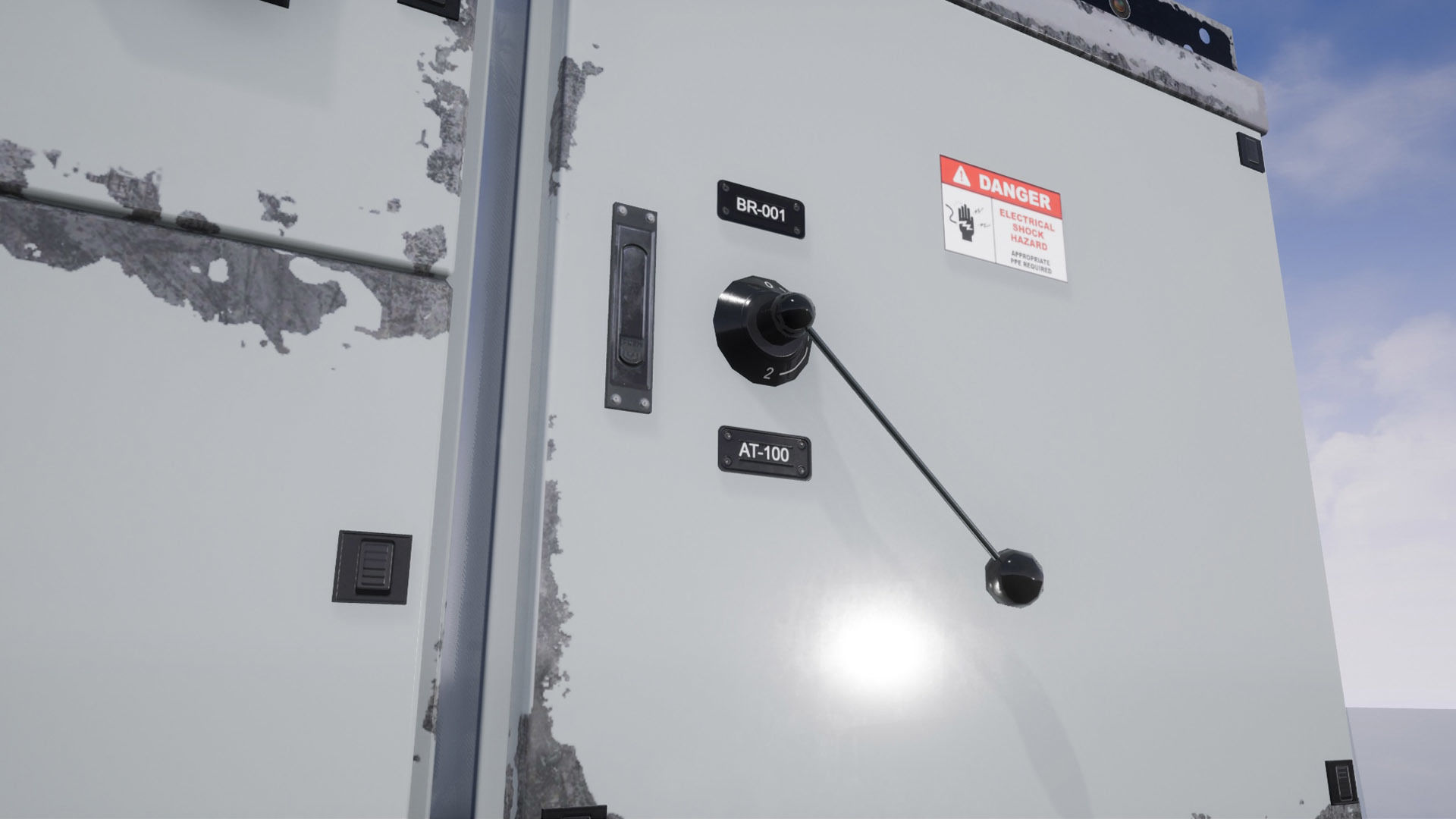 Industrial Control Panel Low-poly 3D model_8