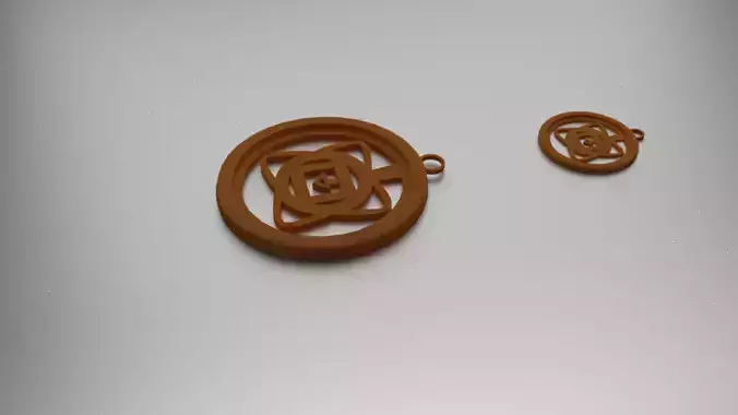 Muladhara Root Chakra Pendant 3D print model