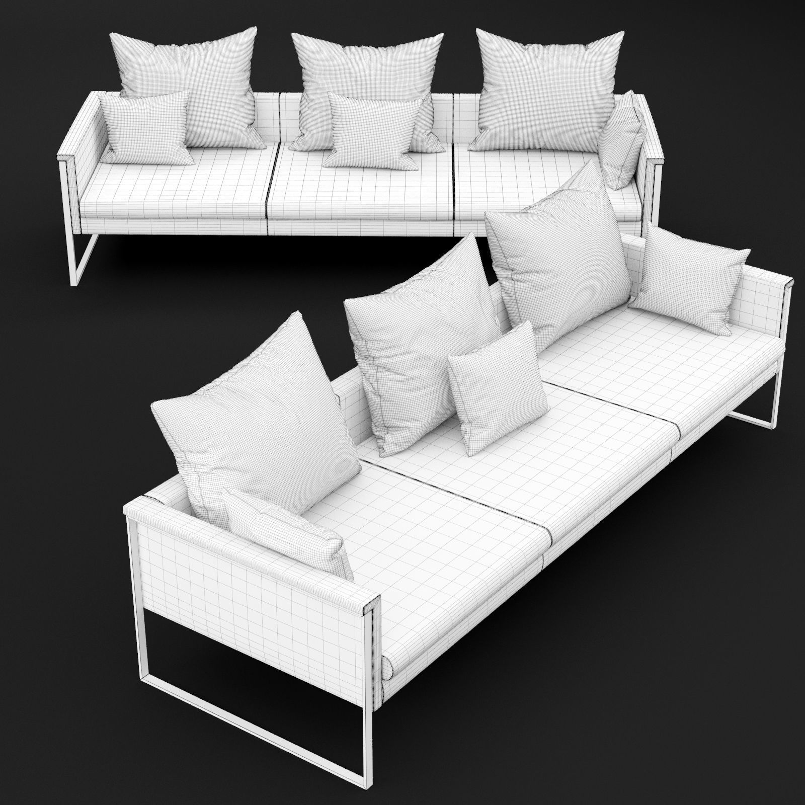 Sofa go large triple BT design 3D model_5