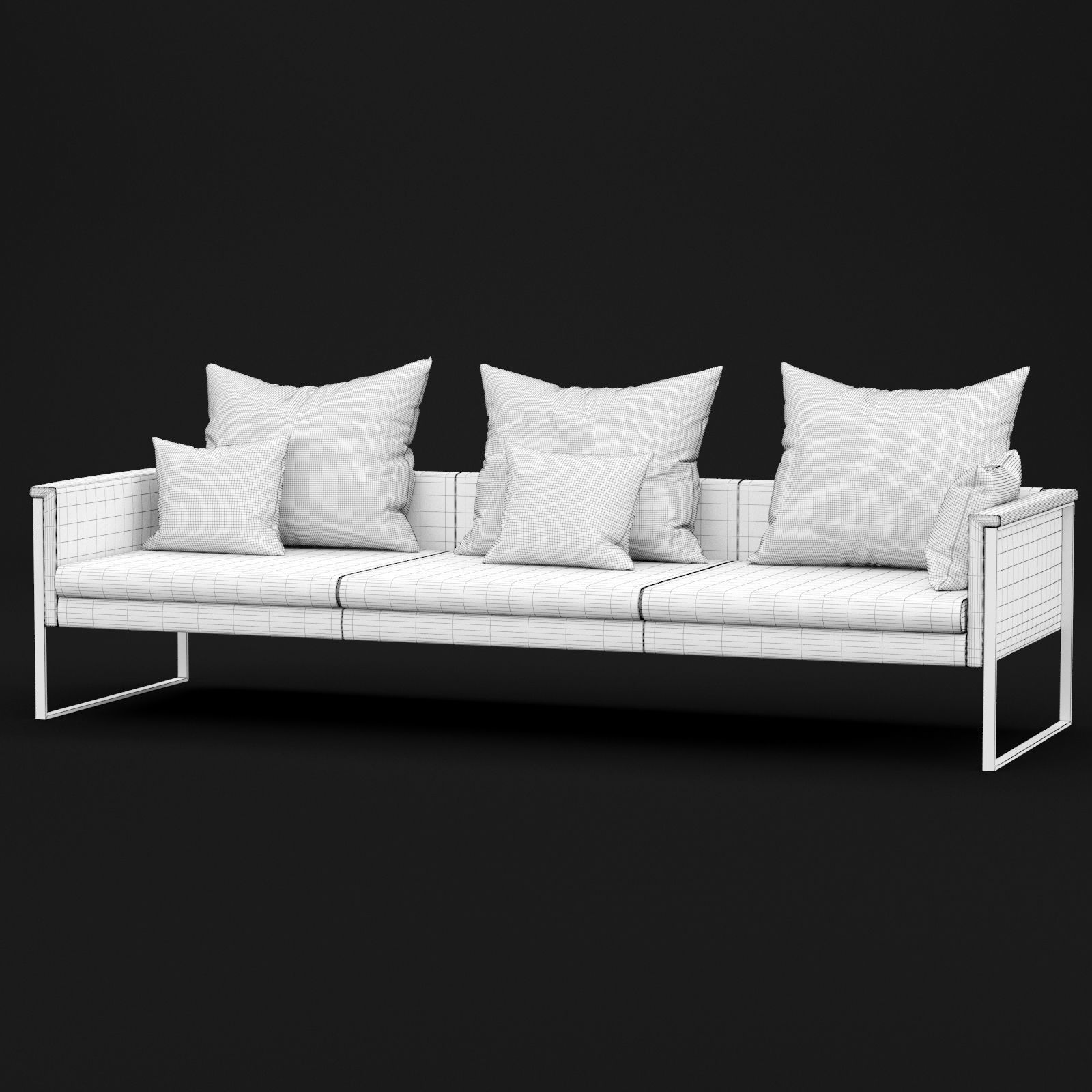 Sofa go large triple BT design 3D model_11