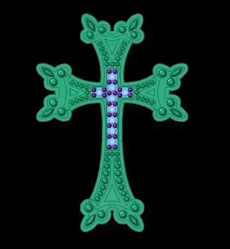 cross pendant 3D print model