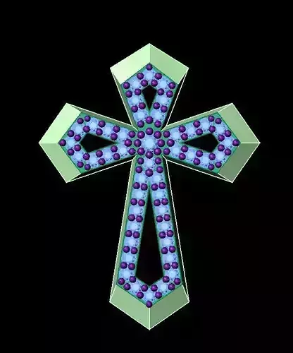 cross pendant 3D print model