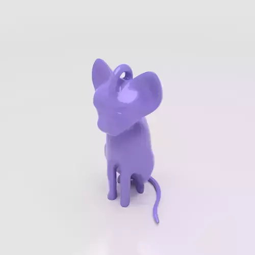 Funky Cat Pendant Figurine 3D print model