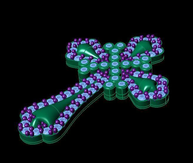 cross pendant 3D print model_1